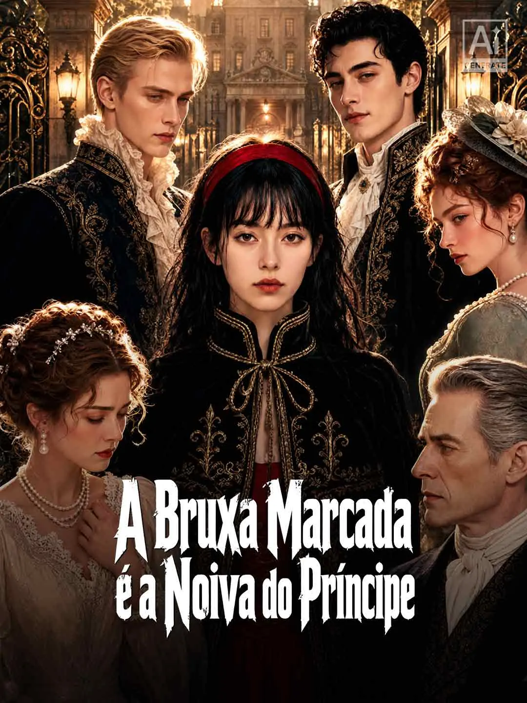 Capa da minissérie A Bruxa Marcada é a Noiva do Príncipe