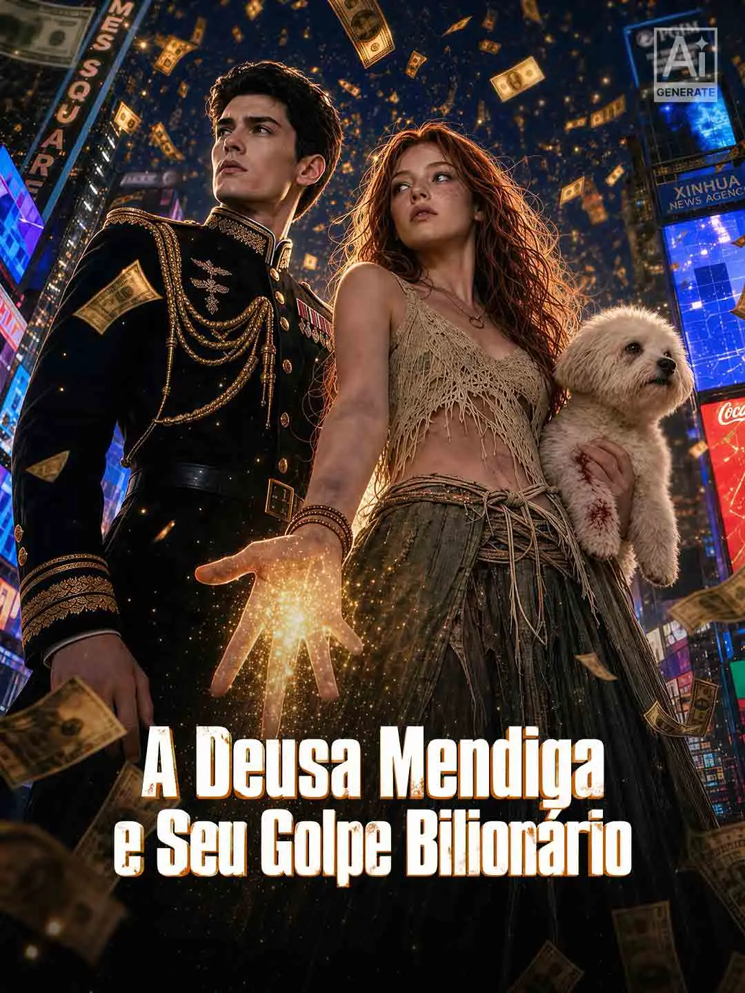Capa da minissérie A Deusa Mendiga e Seu Golpe Bilionário