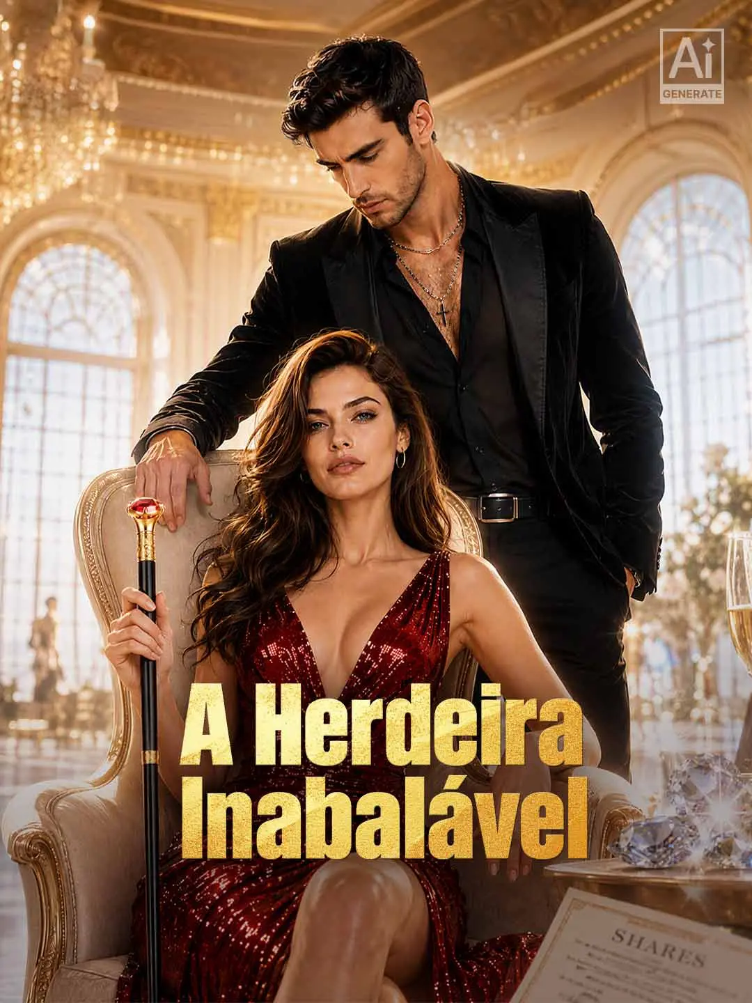 Capa da minissérie A Herdeira Inabalável