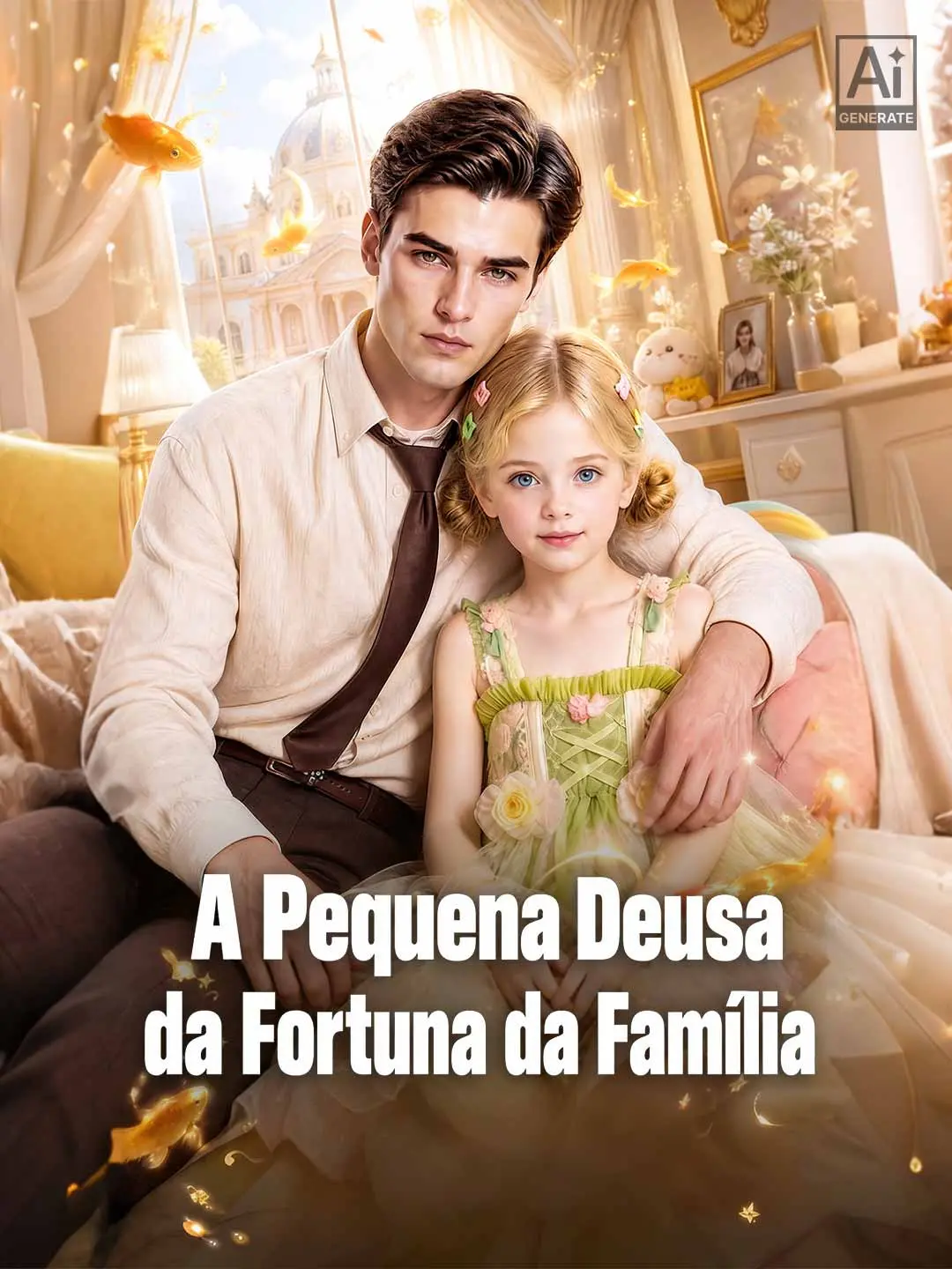 Capa da minissérie A Pequena Deusa da Fortuna da Família