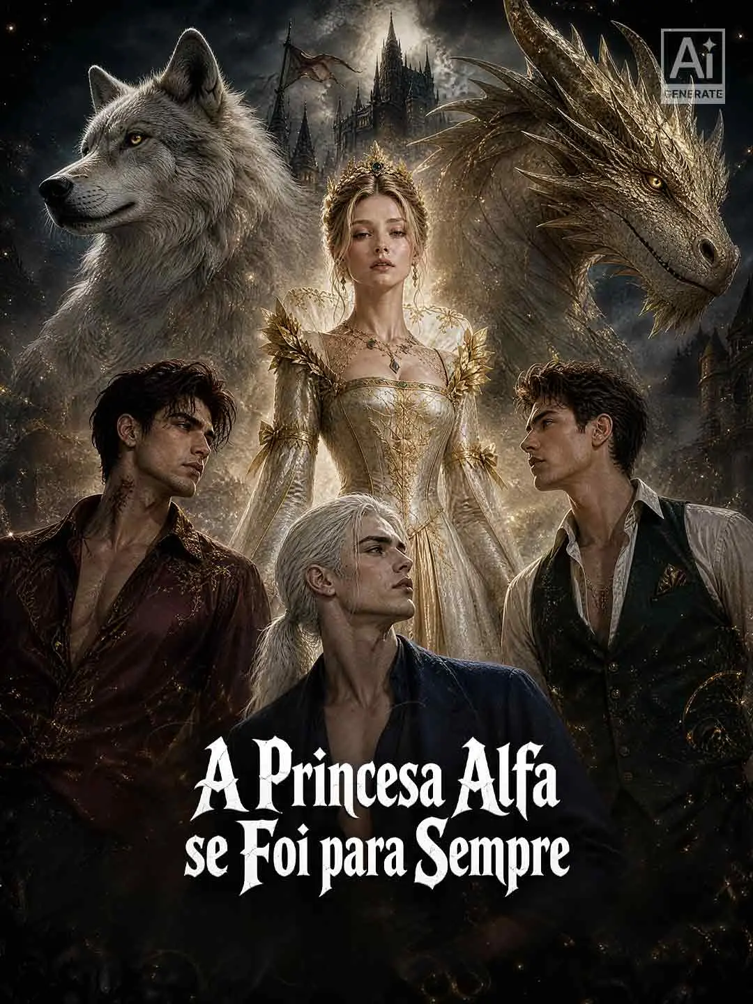 Capa da minissérie A Princesa Alfa se Foi para Sempre