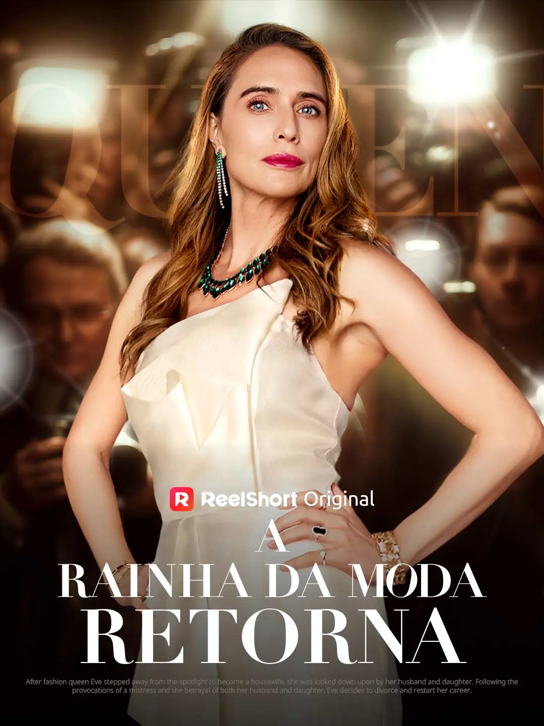 Capa da minissérie A Rainha da Moda Retorna