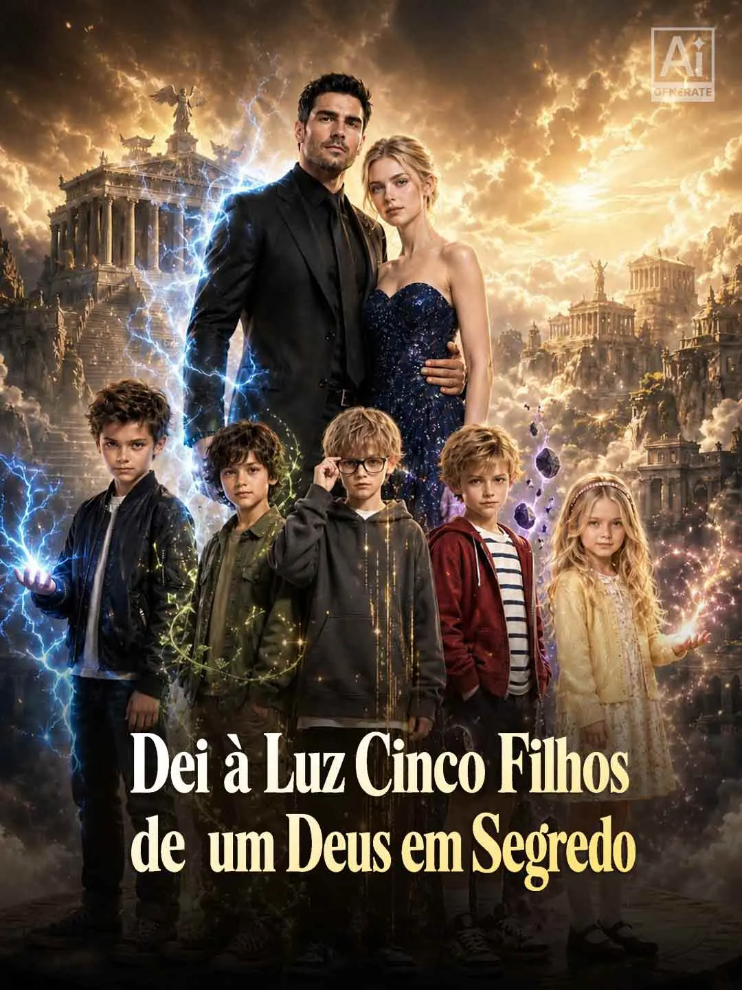 Capa da minissérie Dei à Luz Cinco Filhos de um Deus em Segredo