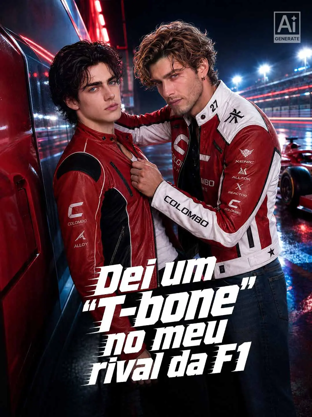 Capa da minissérie Dei um "T-bone" no meu rival da F1