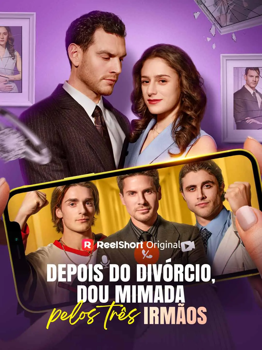 Capa da minissérie Depois Do Divórcio, Sou Mimada Pelos Três Irmãos
