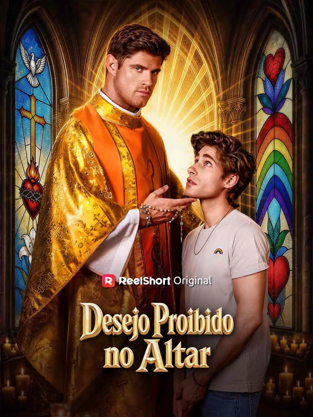 Capa da minissérie Desejo Proibido no Altar