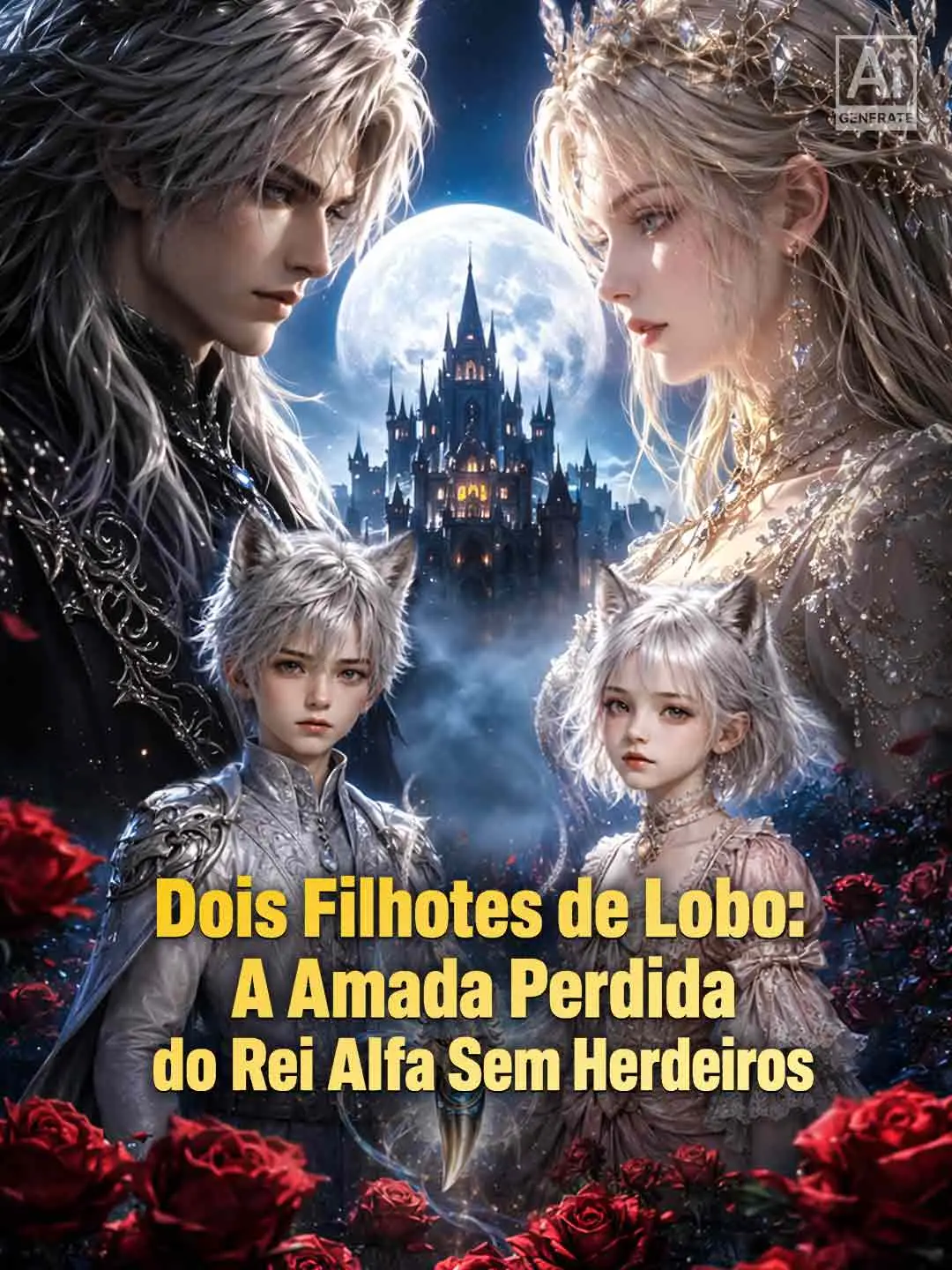 Capa da minissérie Dois Filhotes de Lobo: A Amada Perdida do Rei Alfa Sem Herdeiros