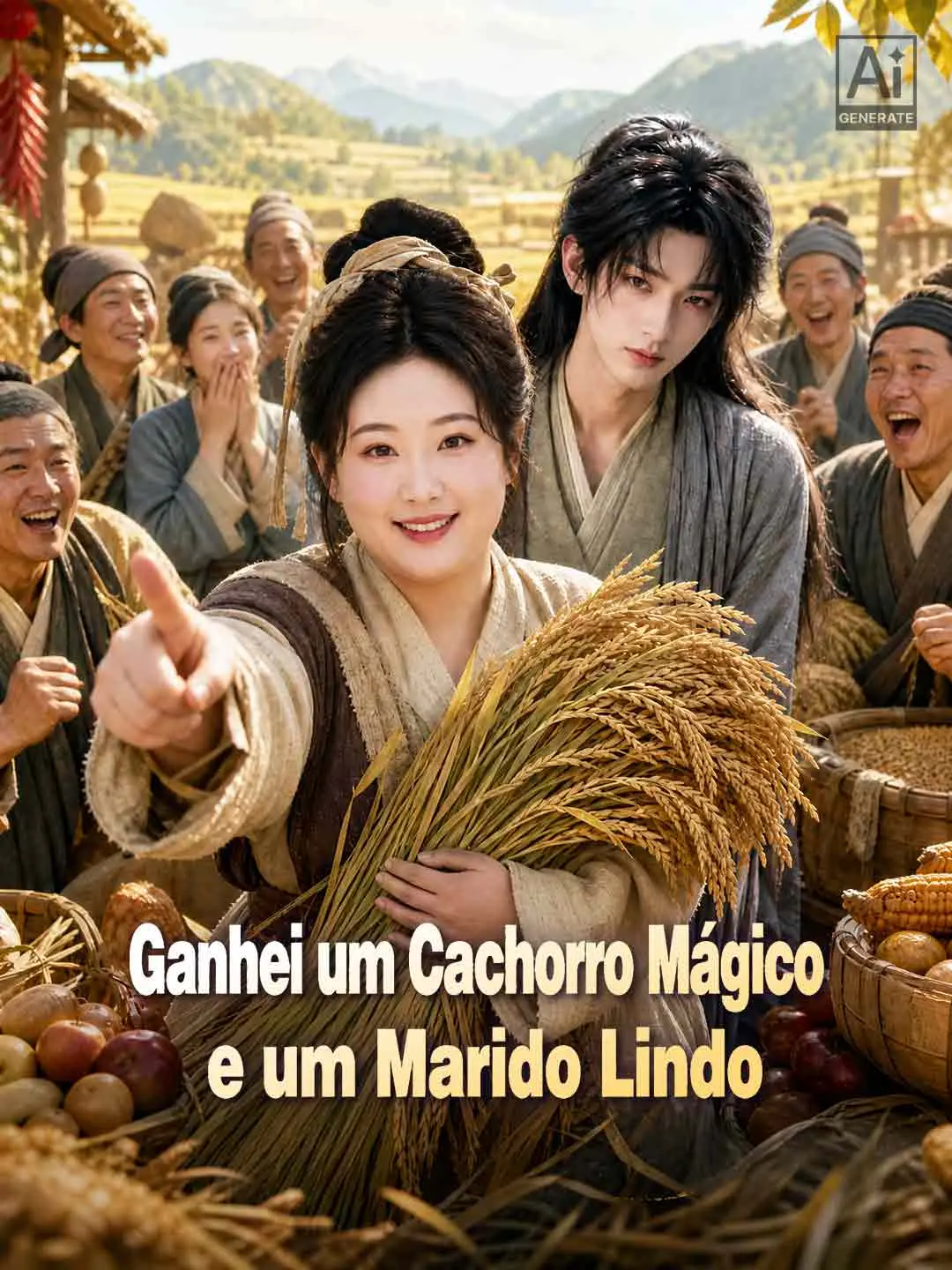 Capa da minissérie Ganhei um Cachorro Mágico e um Marido Lindo