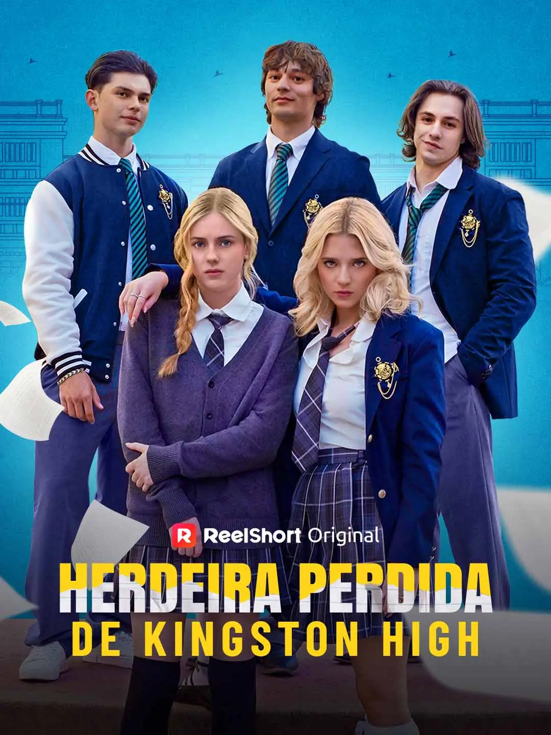 Capa da minissérie Herdeira perdida de Kingston High
