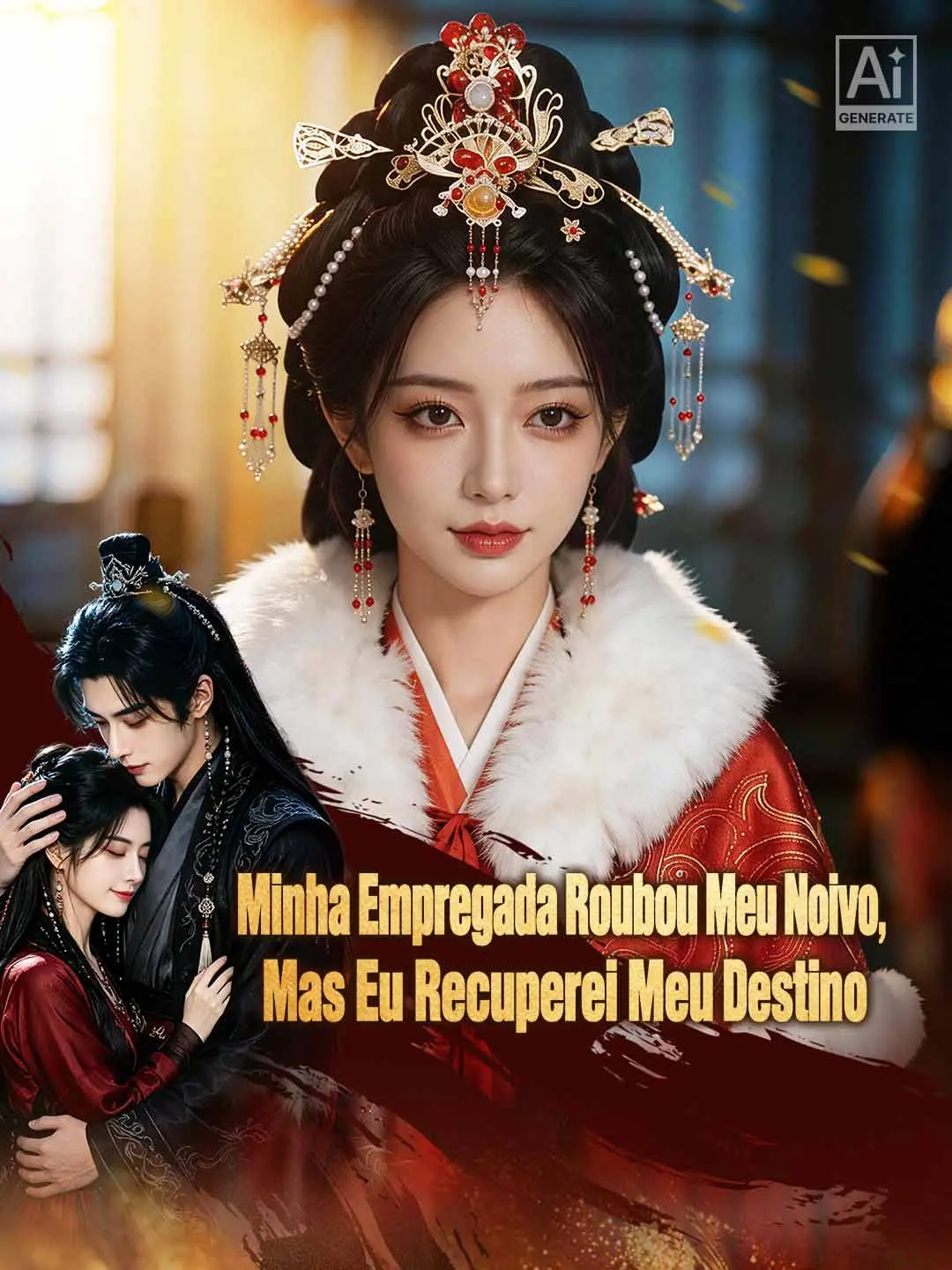 Capa da minissérie Minha Empregada Roubou Meu Noivo, Mas Eu Recuperei Meu Destino