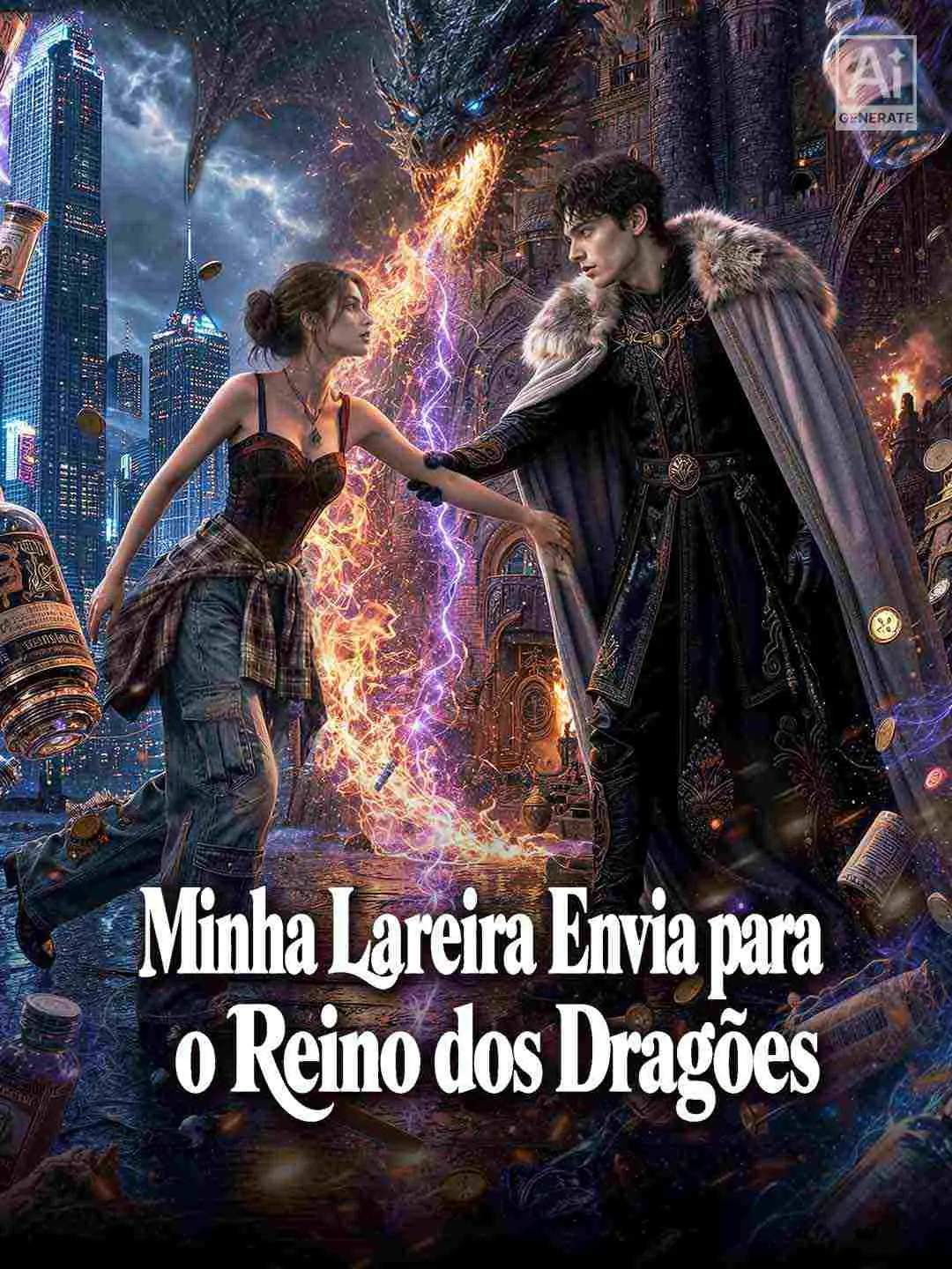 Capa da minissérie Minha Lareira Envia para o Reino dos Dragões