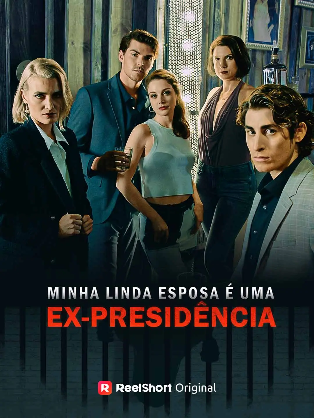 Capa da minissérie Minha linda esposa é uma ex-presidência