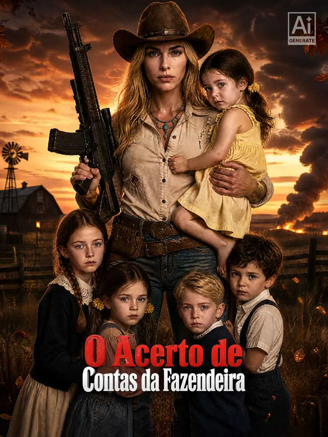 Capa da minissérie O Acerto de Contas da Fazendeira