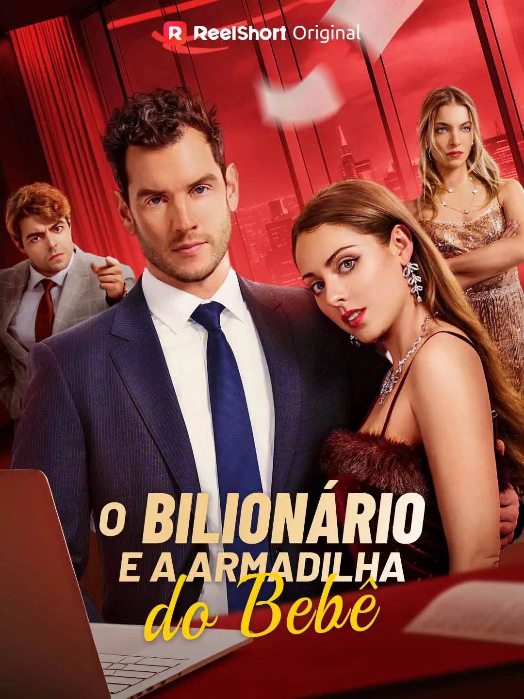 Capa da minissérie O Bilionário e a Armadilha do Bebê