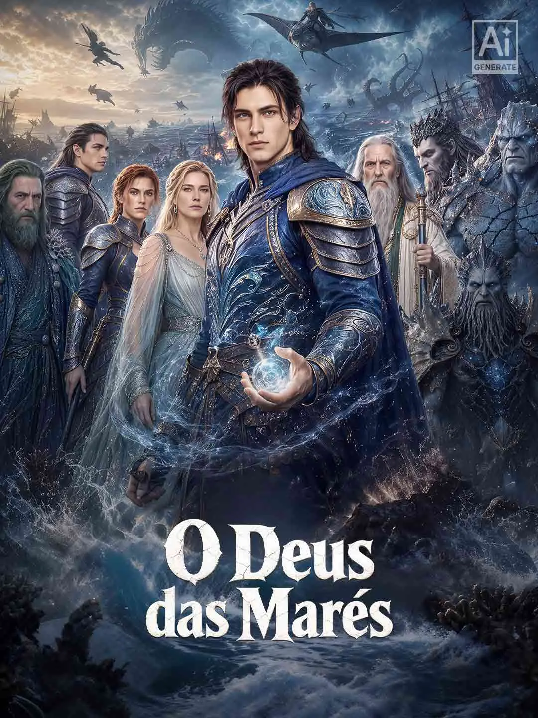 Capa da minissérie O Deus das Marés