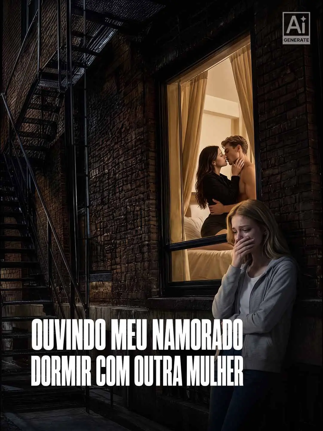 Capa da minissérie Ouvindo Meu Namorado Dormir com Outra Mulher