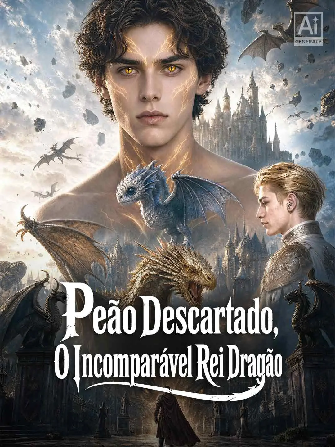 Capa da minissérie Peão Descartado,O Incomparável Rei Dragão
