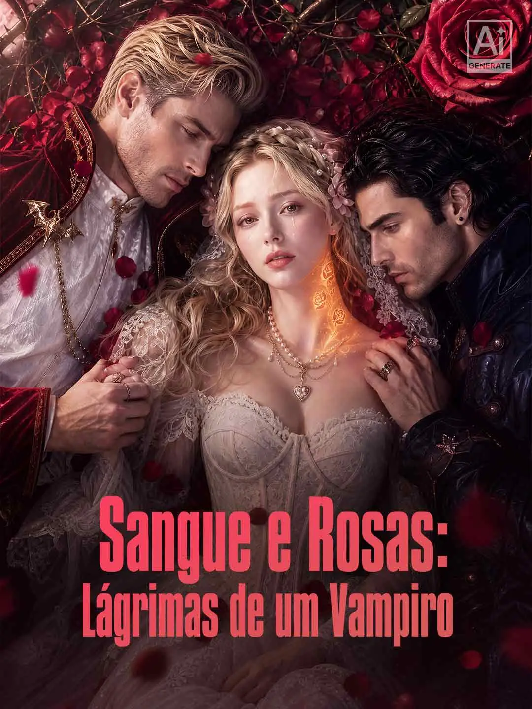 Capa da minissérie Sangue e Rosas: Lágrimas de um Vampiro